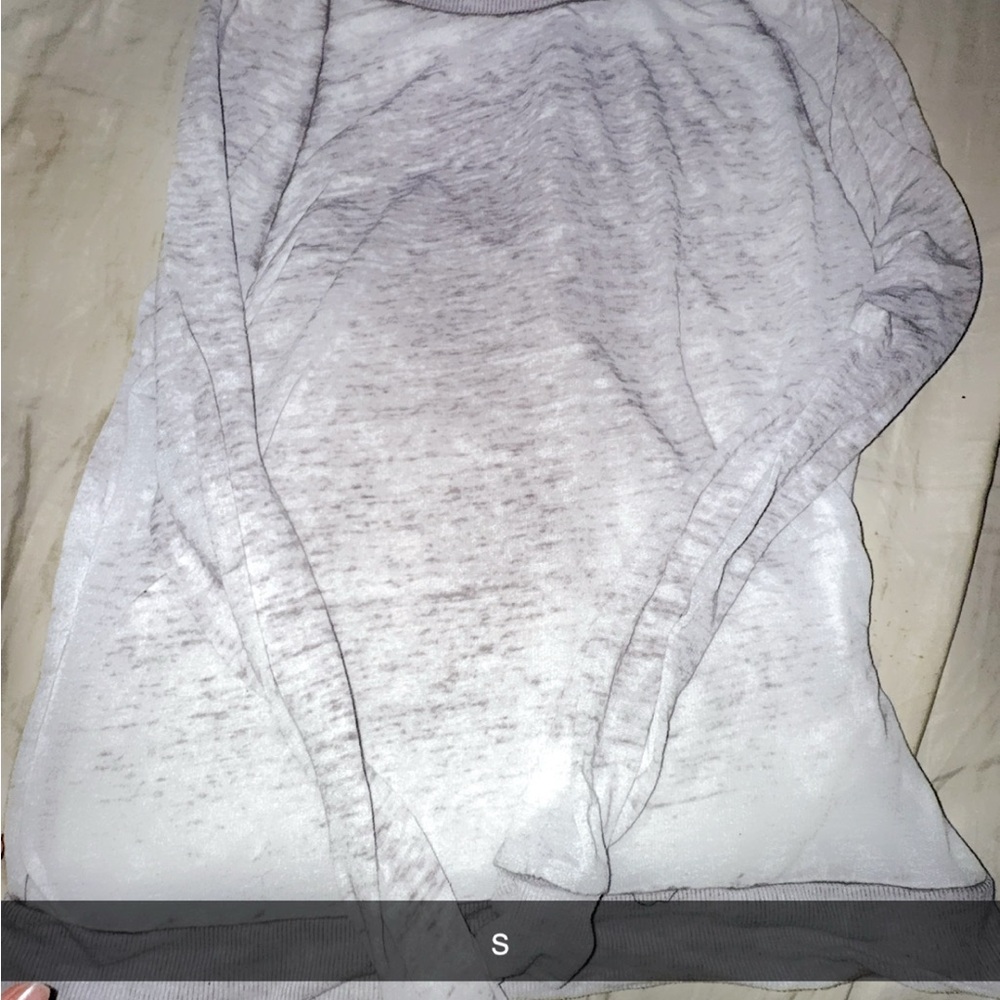 Light Gray Long Sleeve Top